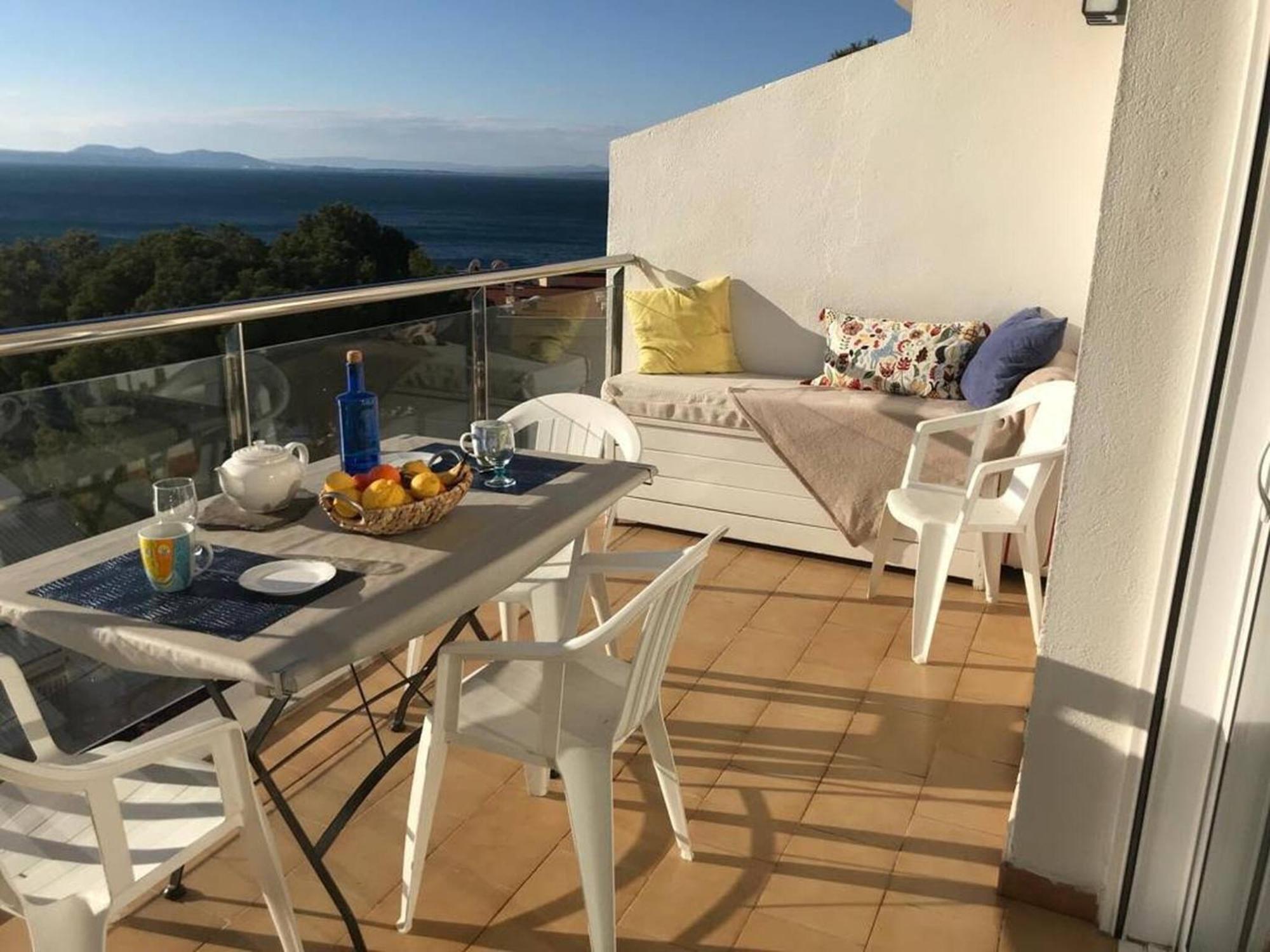 Apartamento Vista Mar Y Parking En Roses Av-27 Kültér fotó
