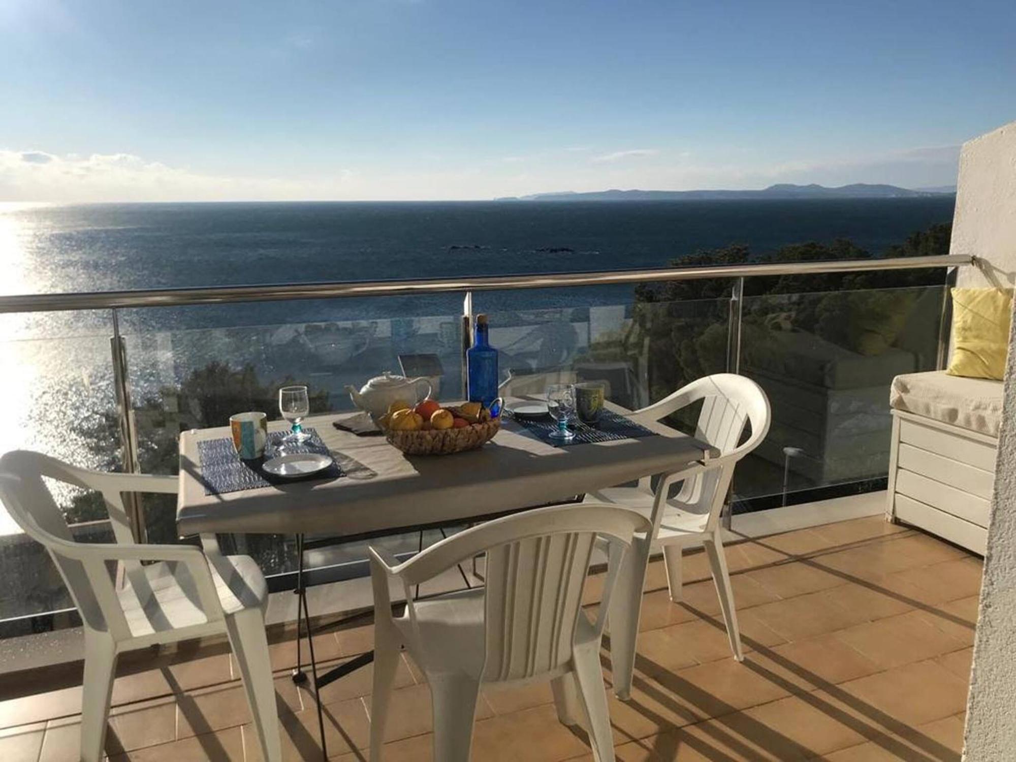 Apartamento Vista Mar Y Parking En Roses Av-27 Kültér fotó