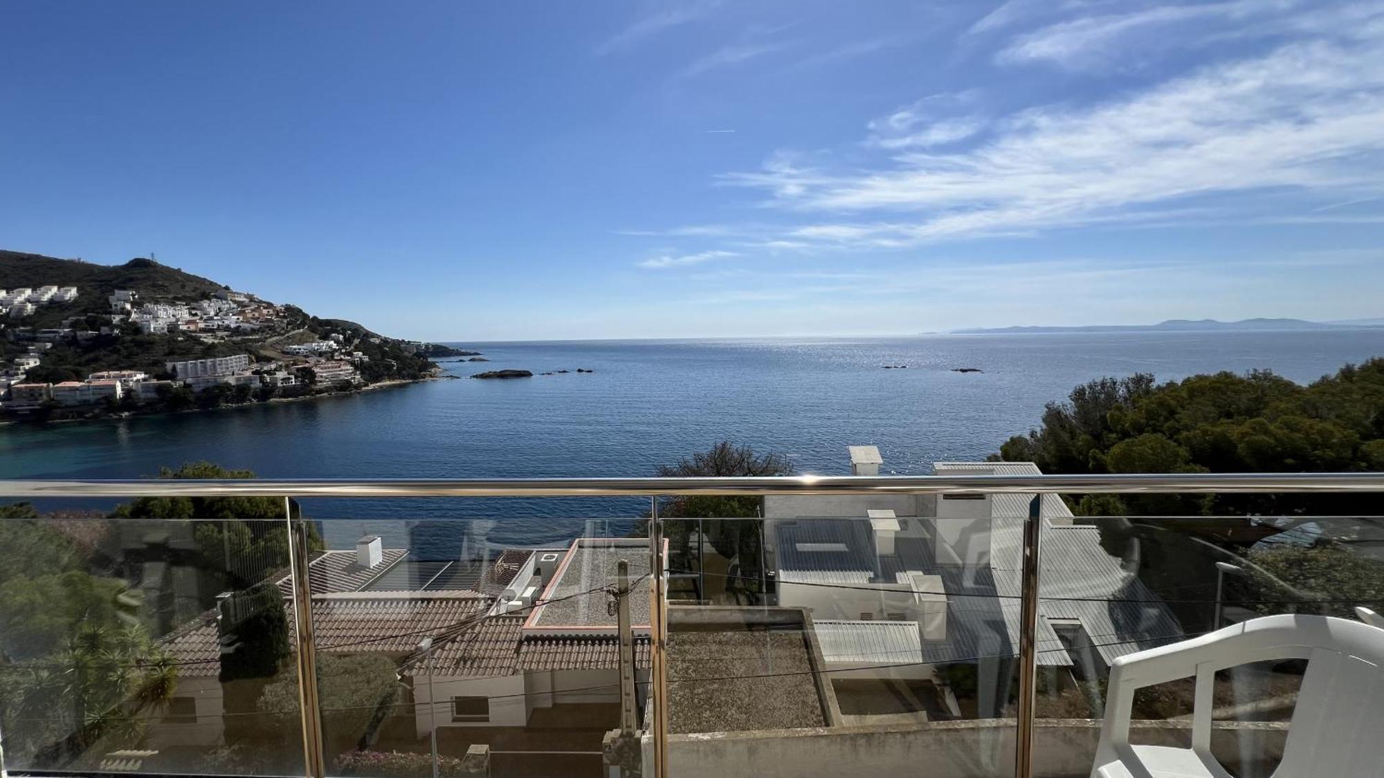 Apartamento Vista Mar Y Parking En Roses Av-27 Kültér fotó