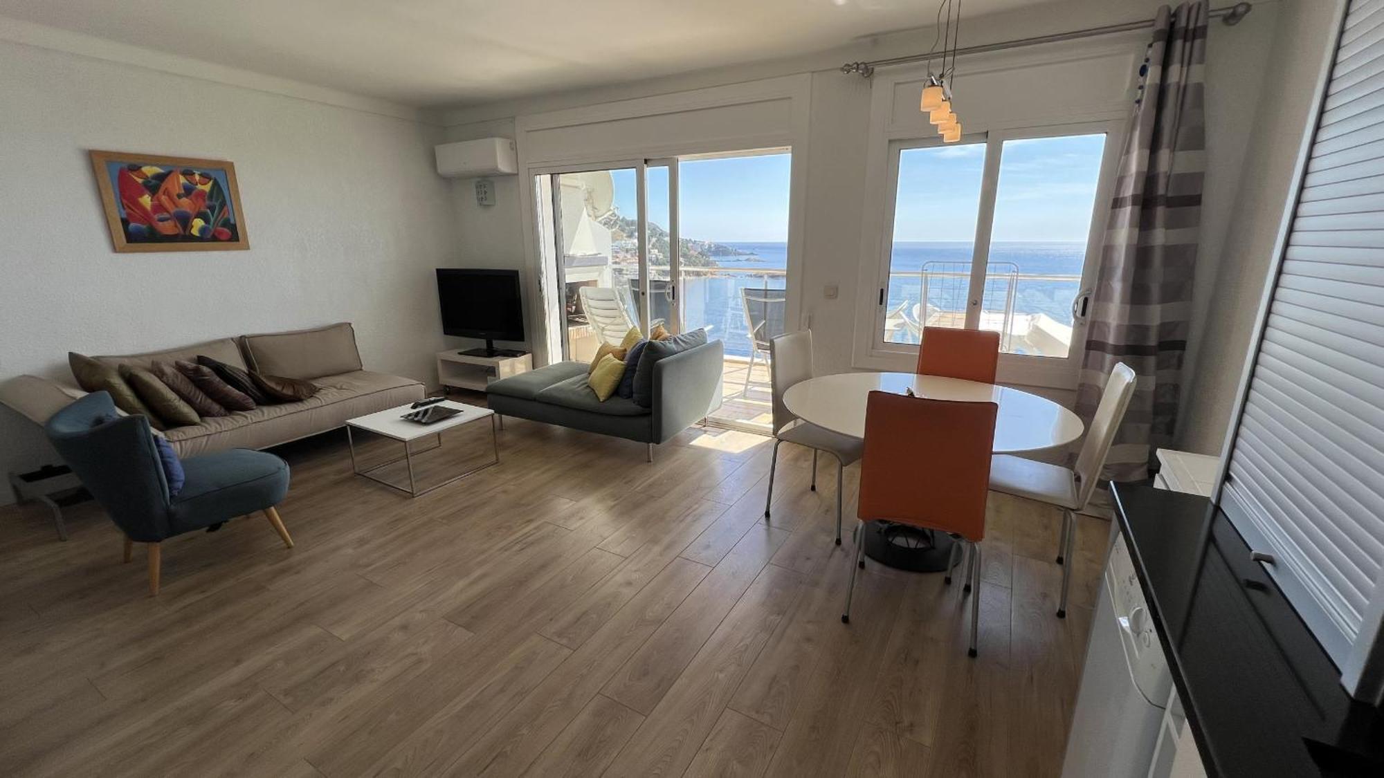 Apartamento Vista Mar Y Parking En Roses Av-27 Kültér fotó